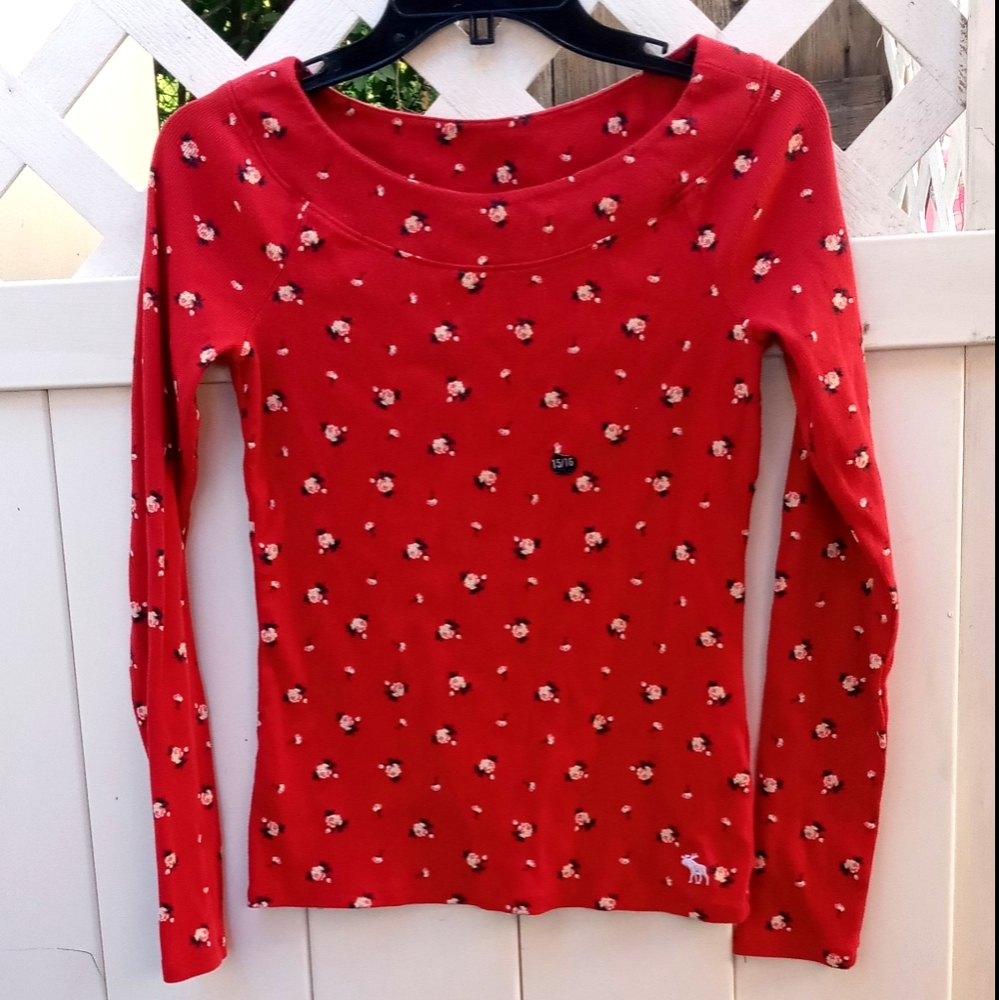 Abercrombie Kids floral long-sleeve